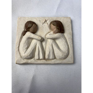 Willow Tree Friendship Plaque Susan Lordi Demdaco Forever True Friends EUC